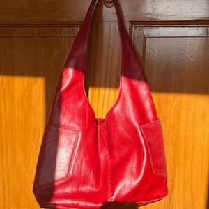 Red Leather Women's Bag